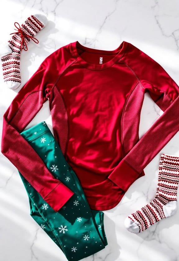 choosing christmas workout attire