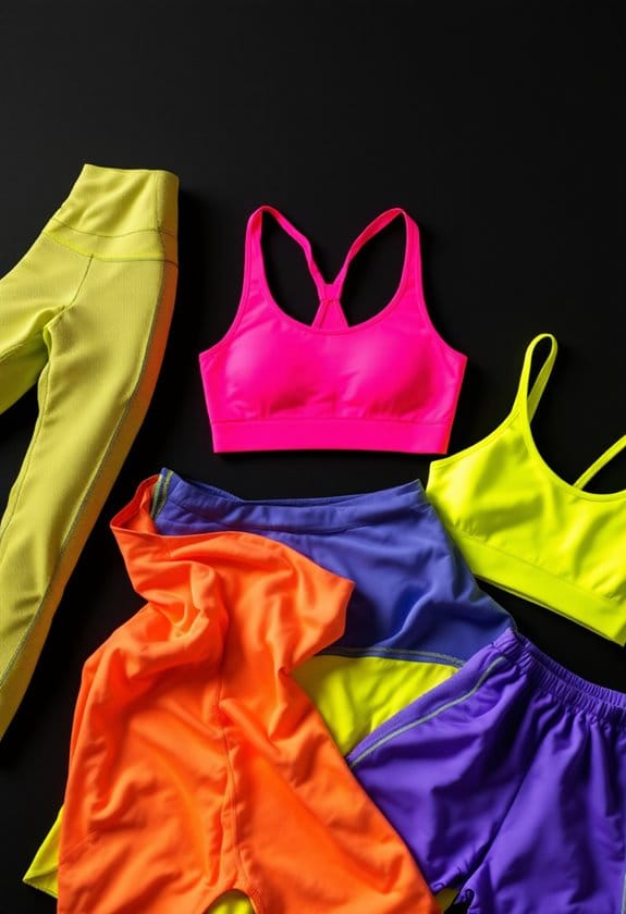 selecting neon fitness apparel