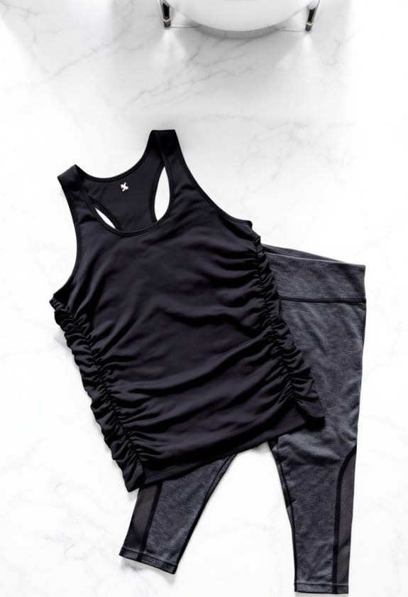 workout clothes for apple shapes