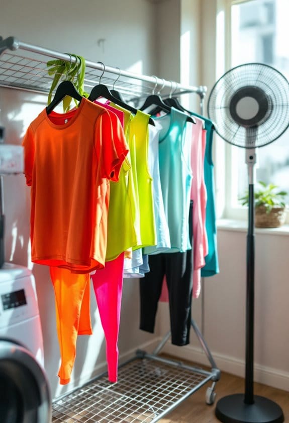 dry workout clothes effectively
