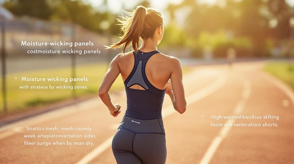 sweat resistant racerback apparel