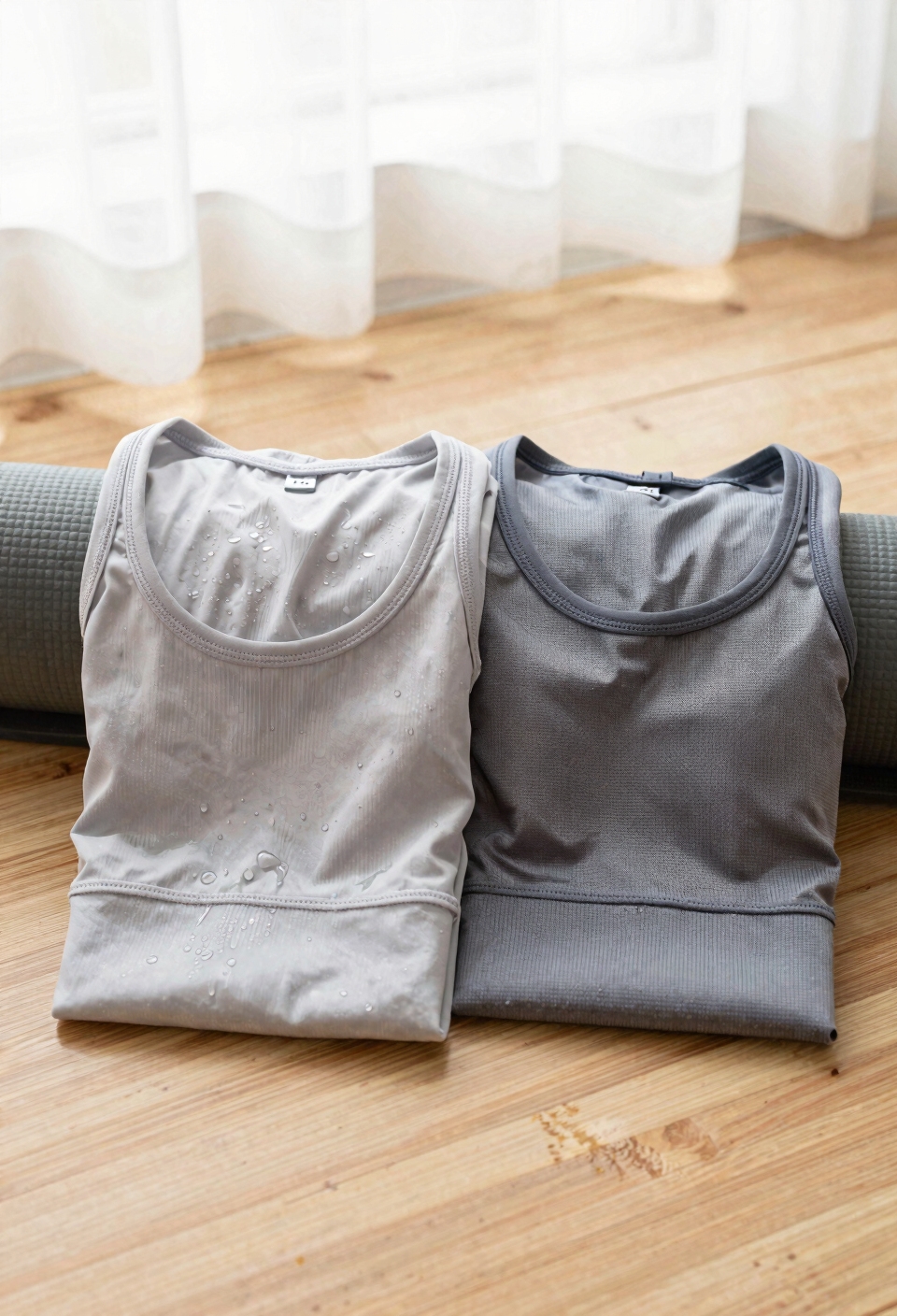 cotton absorbs sweat holds