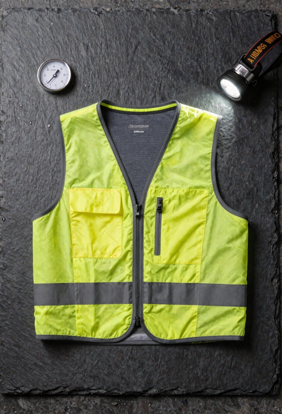 layered fluorescent and reflective visibility