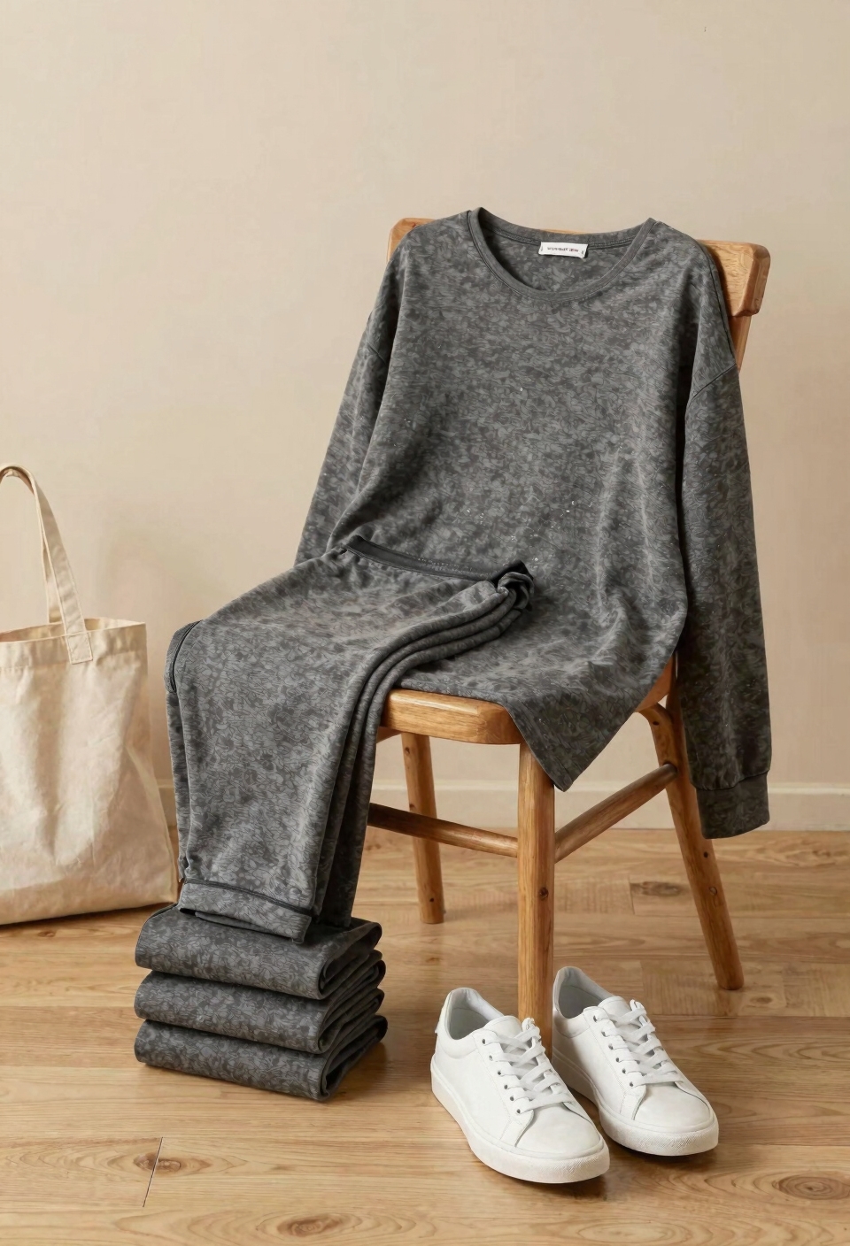leggings with oversized layers